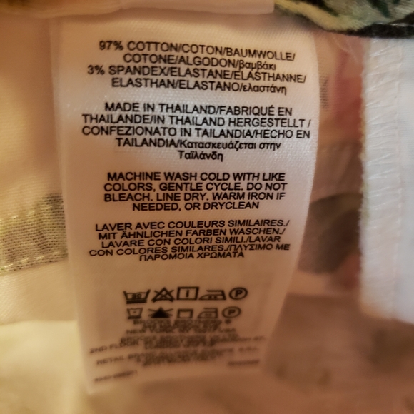 Brooks Brothers Natalie Fit Floral Green Pants 8 - Picture 11 of 15